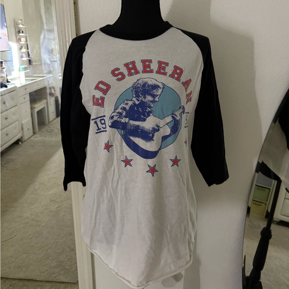 Ed Sheeran baseball tee merch 1991